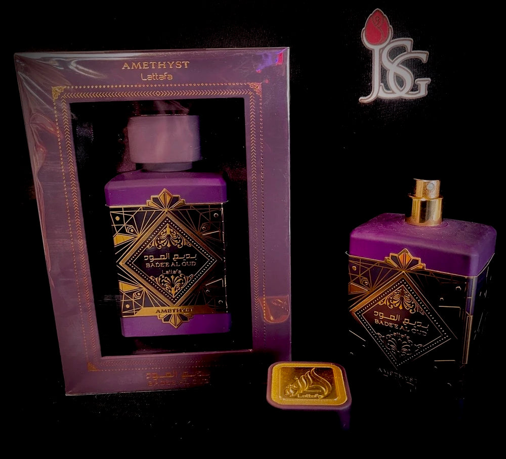 Lattafa Badee Al Oud Amethyst for Unisex Eau de Parfum Spray, 3.4 Oz