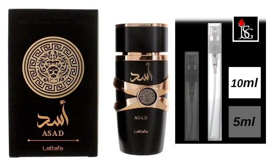 Shop for ASAD Lattafa perfume in miami and online 10ml decant