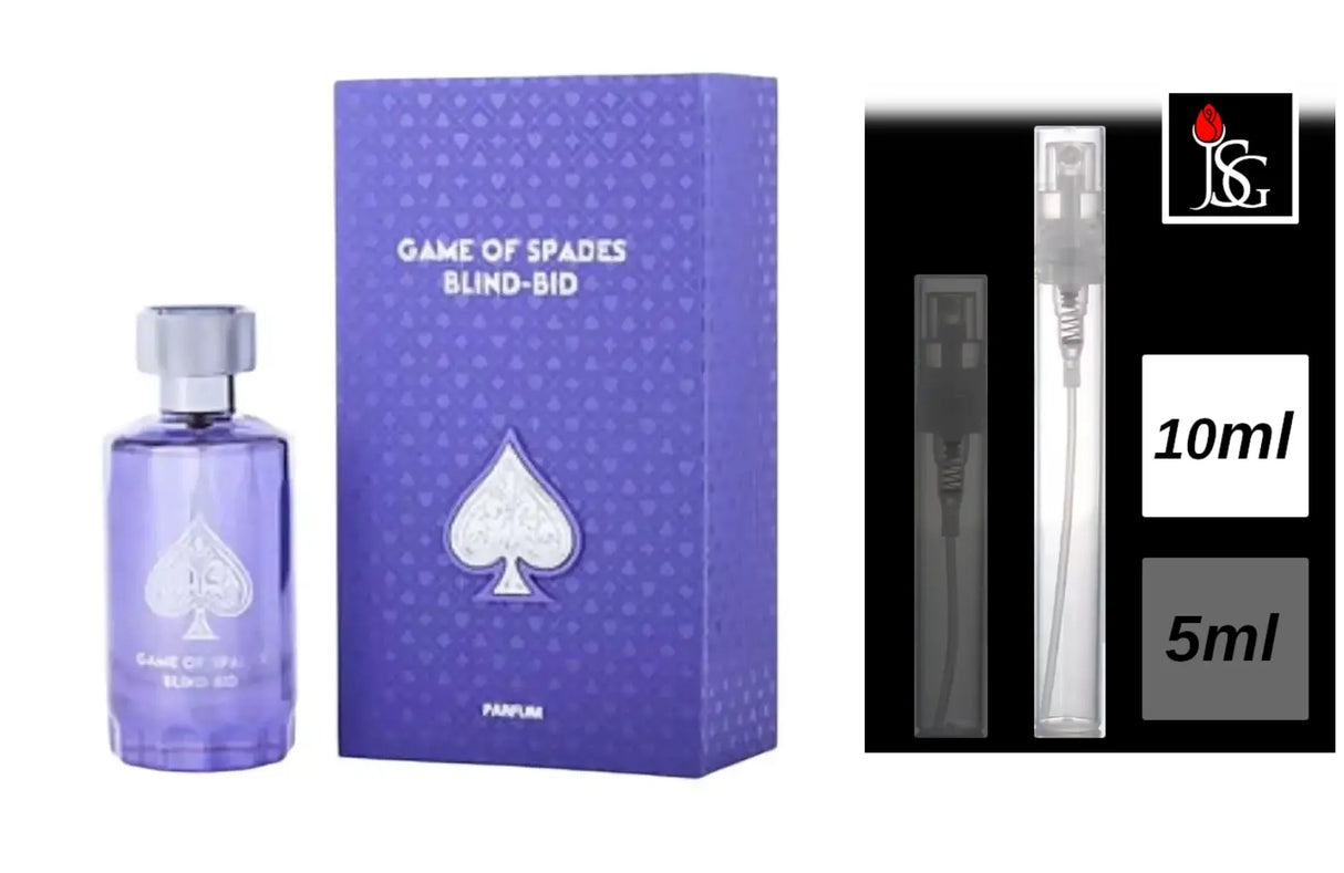 Shop for Game of Spades Blind Bid perfumes online and in miami 10ml decant