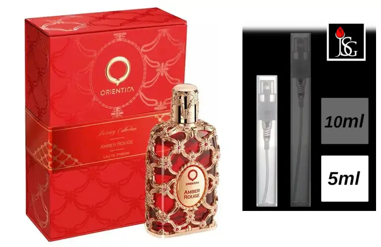 Shop for Orientica Amber Rouge Eau de Parfum perfume in miami and online 5ml decant