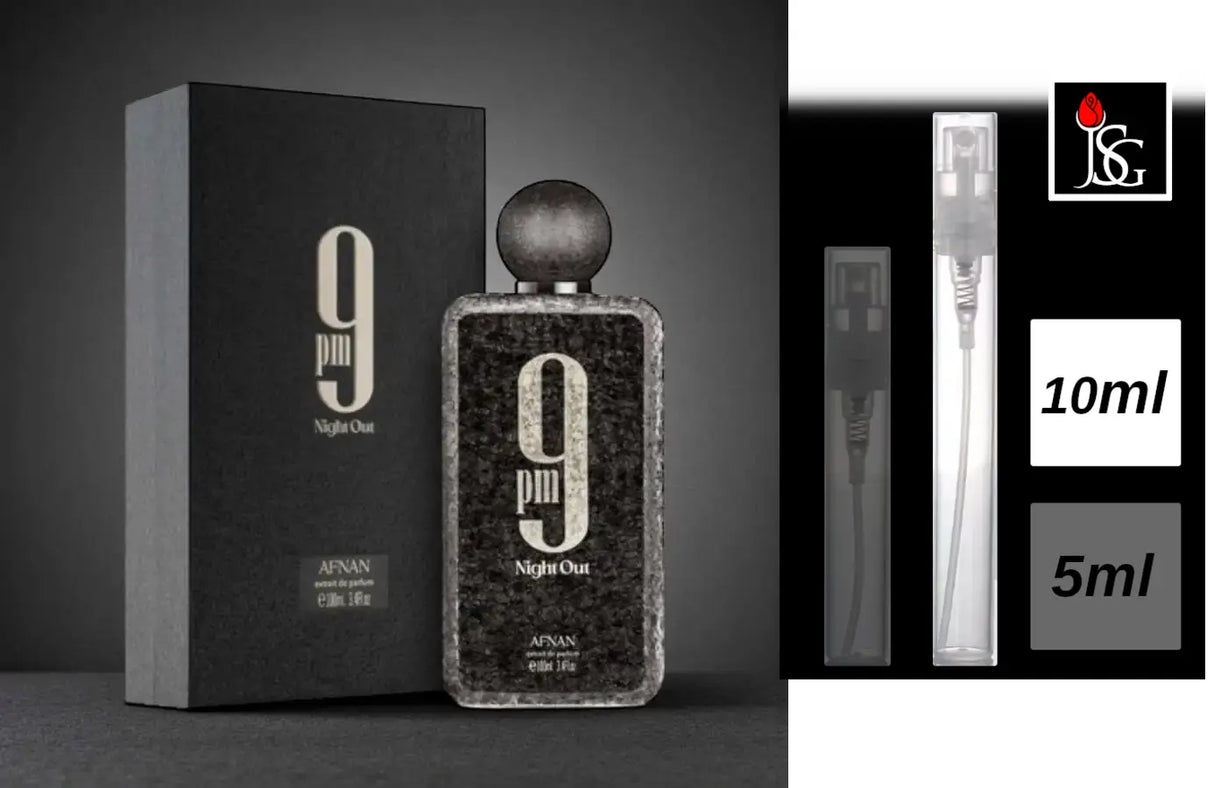 Shop for afnan 9pm night out extrait de parfum 3 4 oz perfume fragrance online and in miami 10ml decant