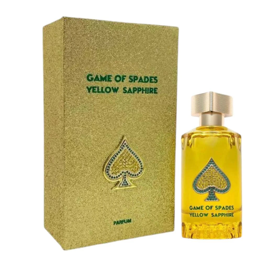 Game of Spades Yellow Sapphire Parfum, 3.4 oz Bottle