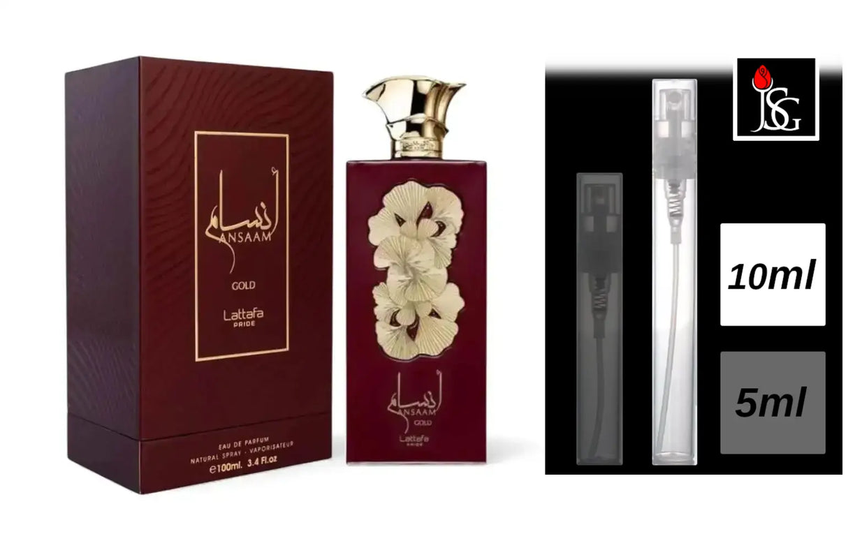 Shop for lattafa ansaam gold 3 4 edp perfume fragrance online and in miami 10ml decant