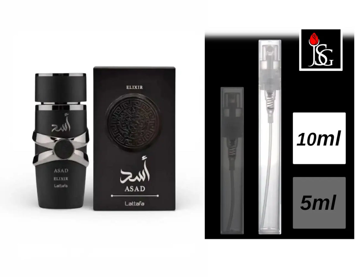 Lattafa Asad Elixir Eau de Parfum, 10ml Decant Sample
