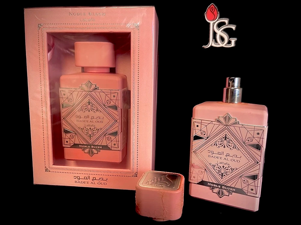 Lattafa Bade'e Al Oud Noble Blush Eau de Parfum, 3.4 oz Bottle