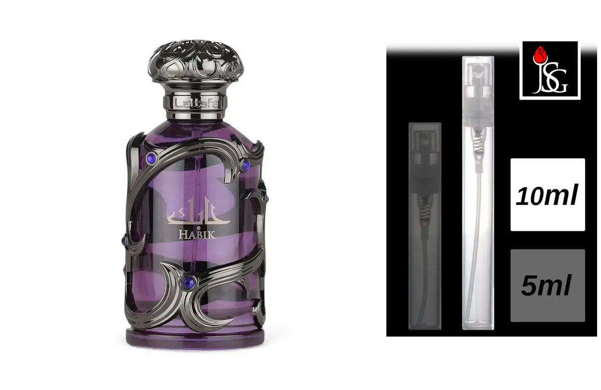 Shop for lattafa habik 3 4 edp perfume fragrance online and in miami 10ml decant