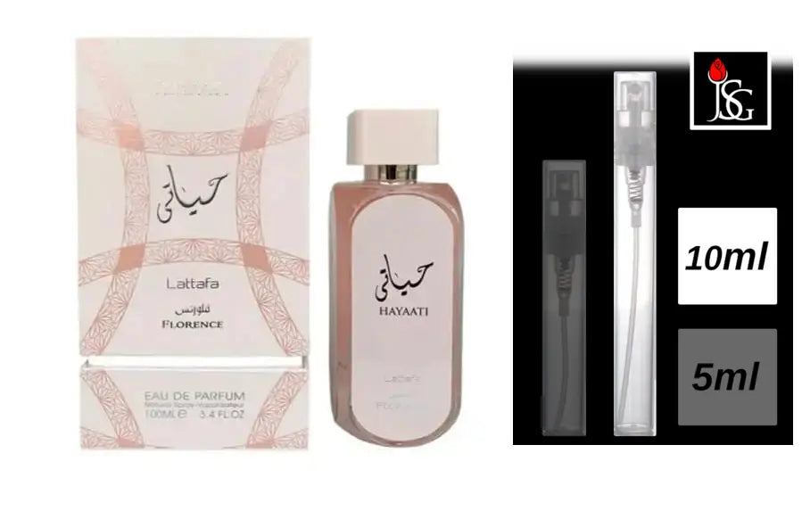 Lattafa Hayaati Florence Eau de Parfum, 10ml Decant Sample