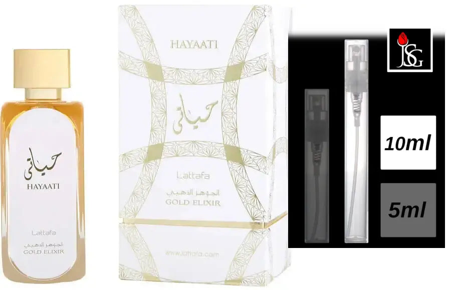 Lattafa Hayaati Gold Elixir Eau de Parfum, 10ml Decant Sample