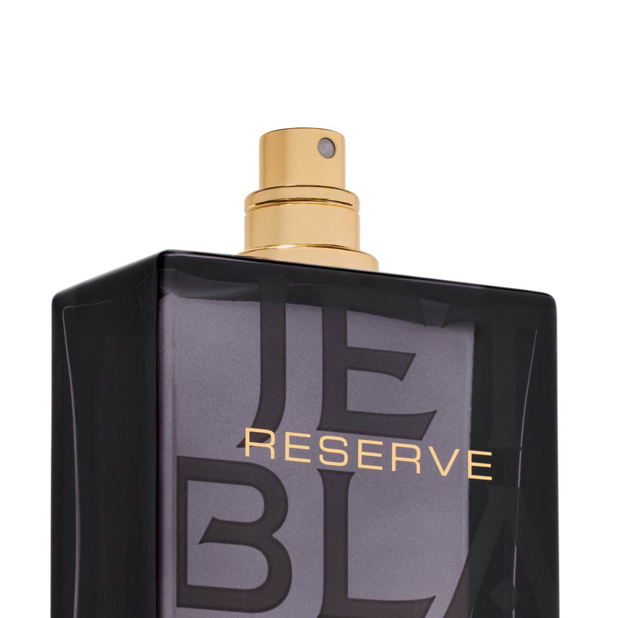 Close-up of the Michael Malul Jet Black Reserve bottle label and cap detailing