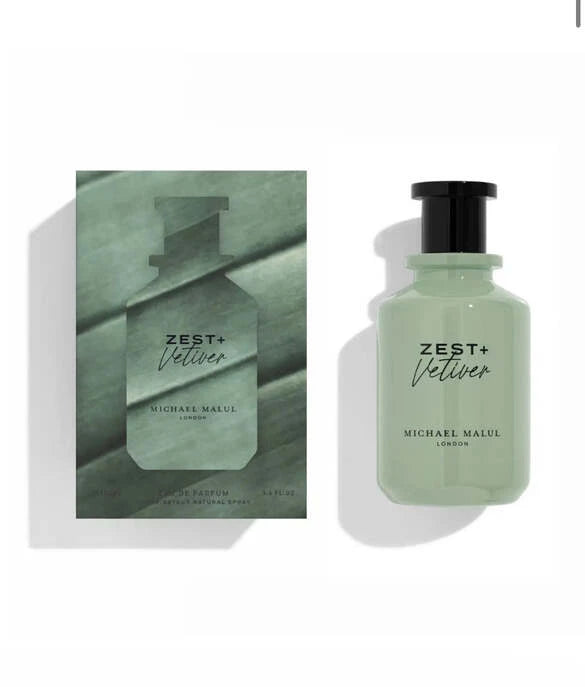 Michael Malul Zest + Vetiver Eau de Parfum, 3.4 oz Bottle