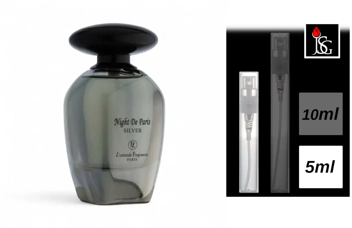 Shop for night de paris silver eau de parfum 3 4oz perfume fragrance online and in miami 5ml decant