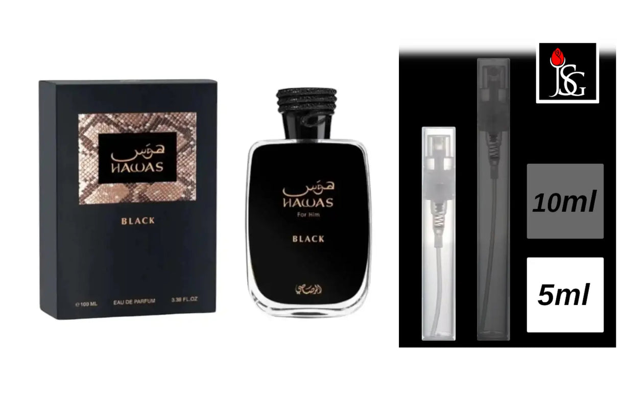 Rasasi Hawas Black Eau de Parfum, 5ml Decant Sample