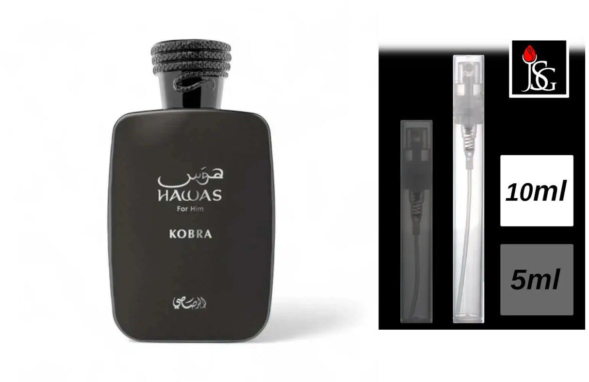 Shop for rasasi hawas kobra eau de parfum 3 4 oz perfume fragrance online and in miami 10ml decant
