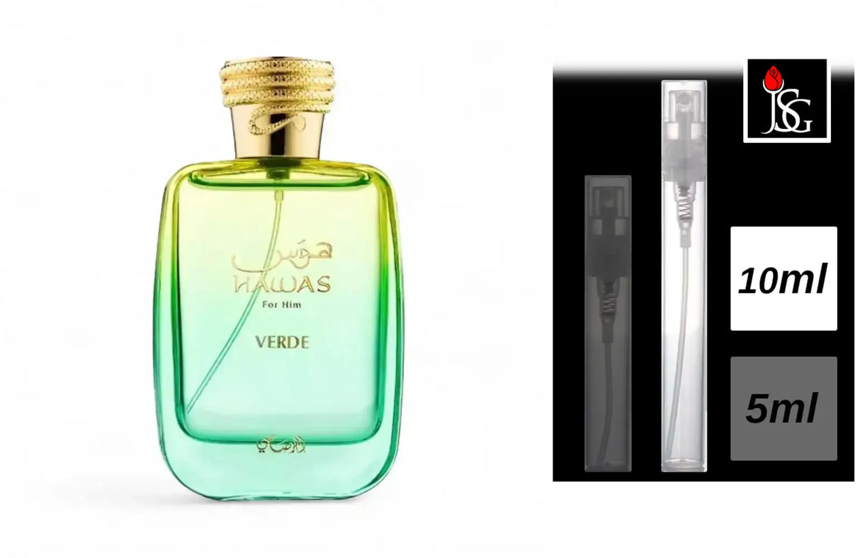 Shop for rasasi hawas verde eau de parfum 3 3 oz perfume fragrance online and in miami 10ml decant