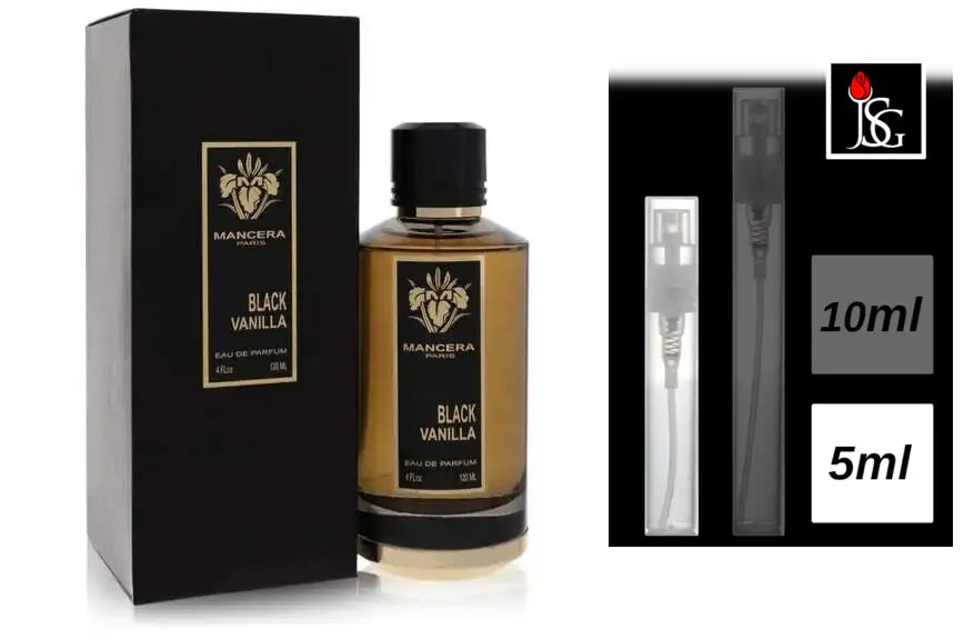 Shop for Mancera Black Vanilla perfume in miami and online 5ml decant