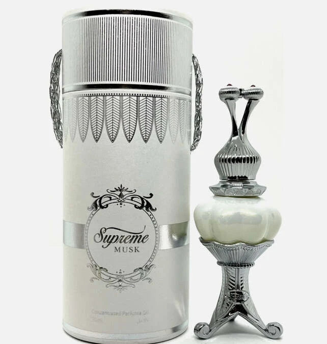 Afnan Supreme Musk Concentrated Perfume Oil, 20 ml Bottle