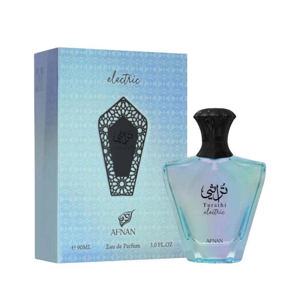 Afnan Turathi Electric Eau de Parfum, 3.4 oz Bottle