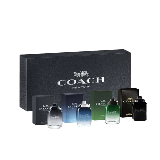 Coach Men's 4-Piece Fragrance Deluxe Mini Gift Set