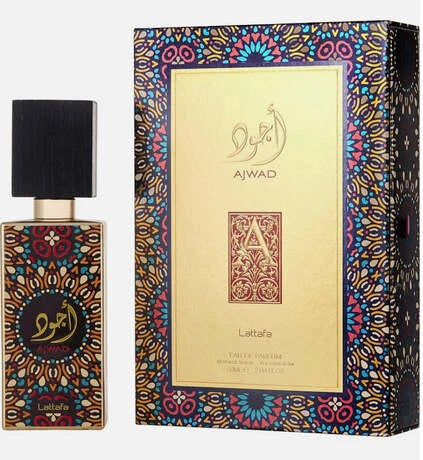 Lattafa Ajwad Eau de Parfum, 2 oz Bottle