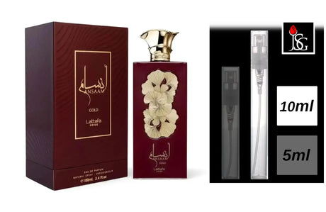 Shop for lattafa ansaam gold 3 4 edp perfume fragrance online and in miami 10ml decant