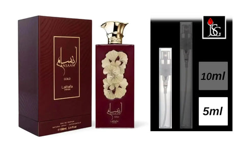 Shop for lattafa ansaam gold 3 4 edp perfume fragrance online and in miami 5ml decant