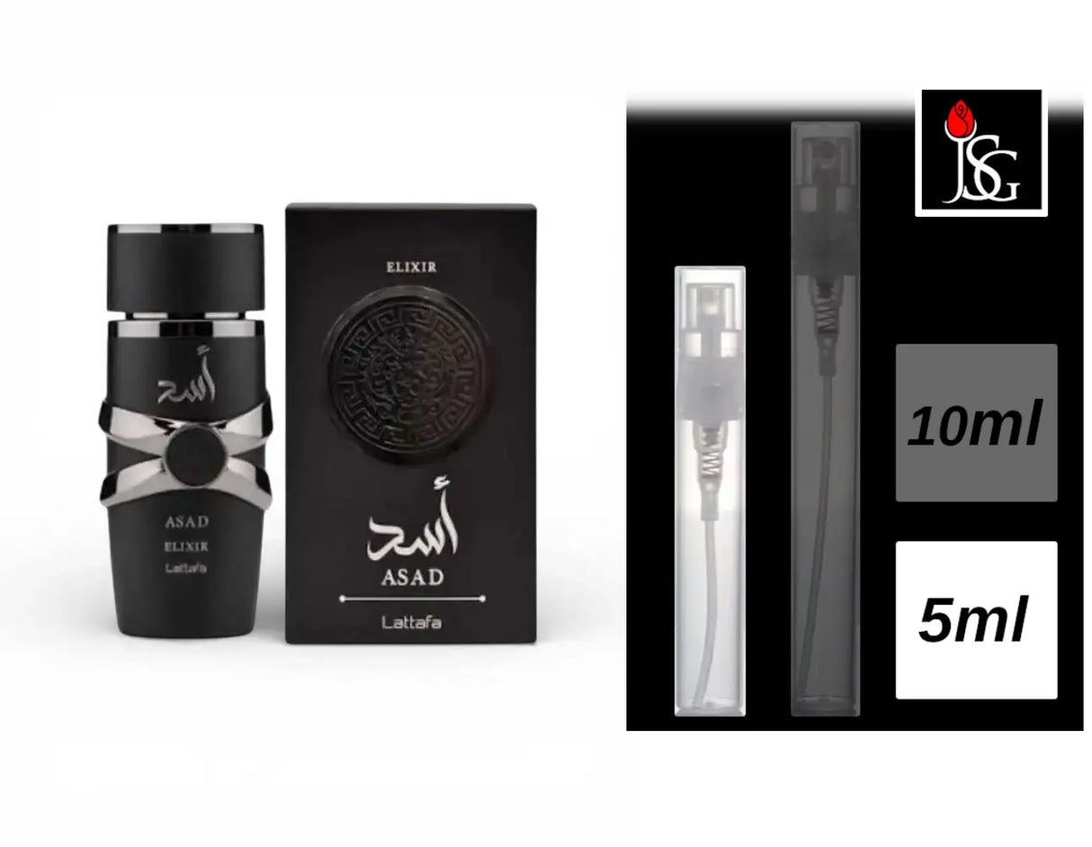Lattafa Asad Elixir Eau de Parfum, 5ml Decant Sample