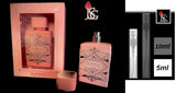 Lattafa Bade'e Al Oud Noble Blush Eau de Parfum, 5ml Decant Sample