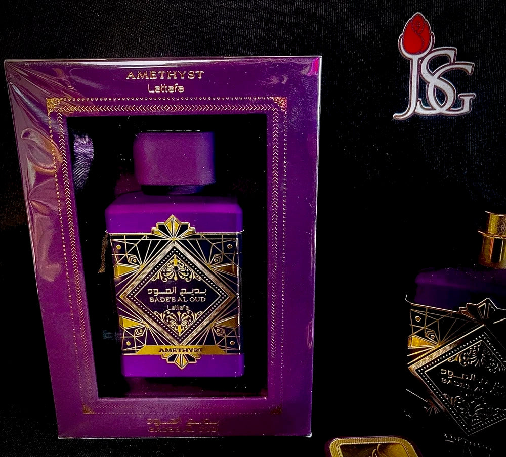 Lattafa Badee Al Oud Amethyst Eau de Parfum, 3.4 oz Bottle
