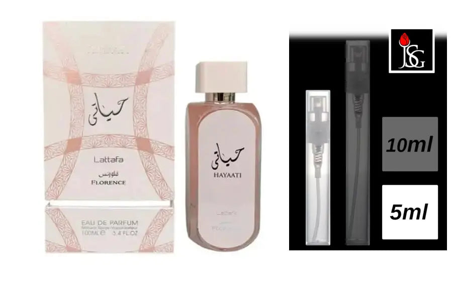 Lattafa Hayaati Florence Eau de Parfum, 5ml Decant Sample