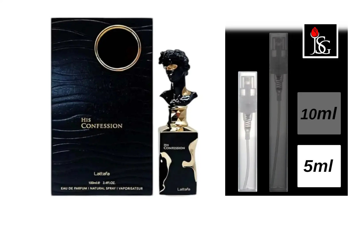Lattafa His Confessions Eau de Parfum, 5ml Decant Sample