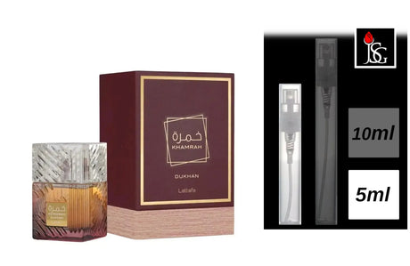 Lattafa Khamrah Dukhan Eau de Parfum, 5ml Decant Sample