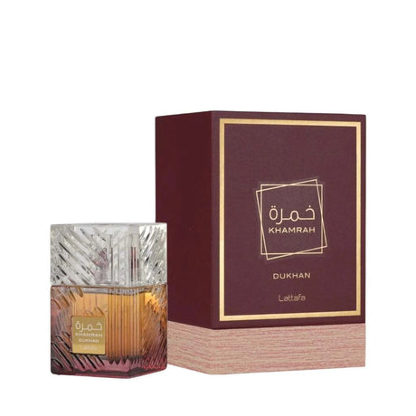 Lattafa Khamrah Dukhan Eau de Parfum, 3.4 oz Bottle