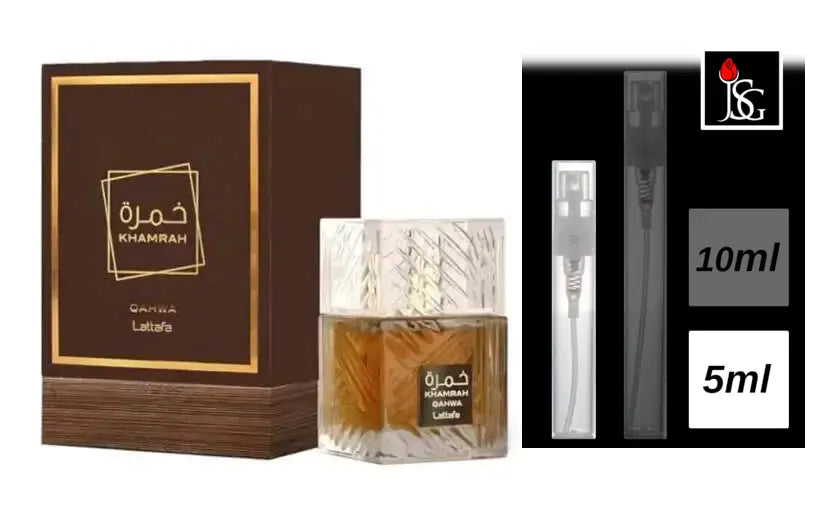 Lattafa Khamrah Qahwa Eau de Parfum, 5ml Decant Sample