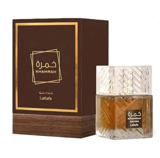 Lattafa Khamrah Qahwa Eau de Parfum, 100 ml Bottle