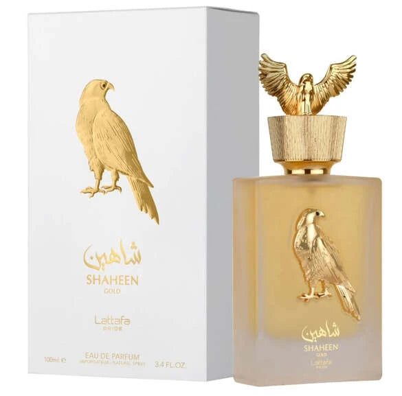 Lattafa Pride Shaheen Gold Eau de Parfum, 3.4 oz Bottle