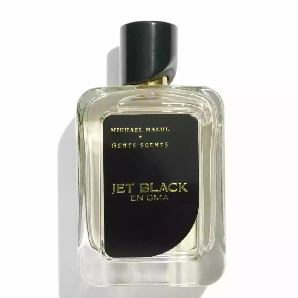 Michael Malul Jet Black Enigma Eau de Parfum 100 ml black bottle, front view