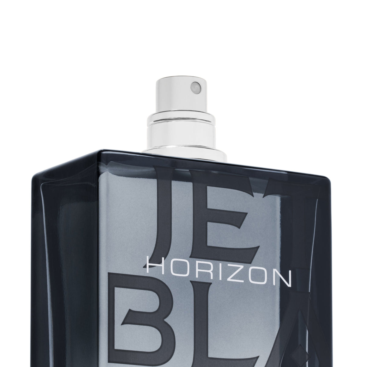 Close-up of the Michael Malul Jet Black Horizon bottle label and cap detailing