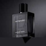 Michael Malul Jet Black Intense fragrance notes: crisp apple, wild mint, lavender, patchouli and suede