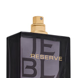 Close-up of the Michael Malul Jet Black Reserve bottle label and cap detailing