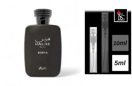 Shop for rasasi hawas kobra eau de parfum 3 4 oz perfume fragrance online and in miami 5ml decant