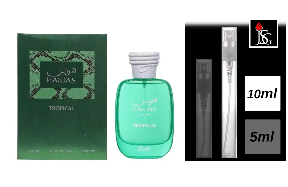 Rasasi Hawas Tropical Eau de Parfum, 10ml Decant Sample