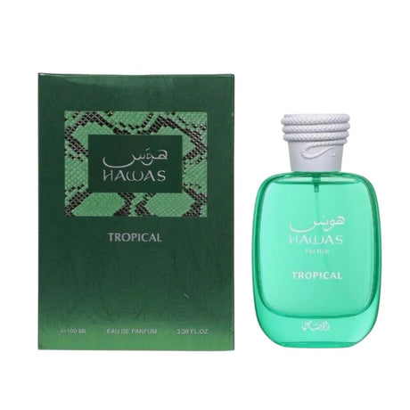 Rasasi Hawas Tropical Eau de Parfum, 3.3 oz Bottle