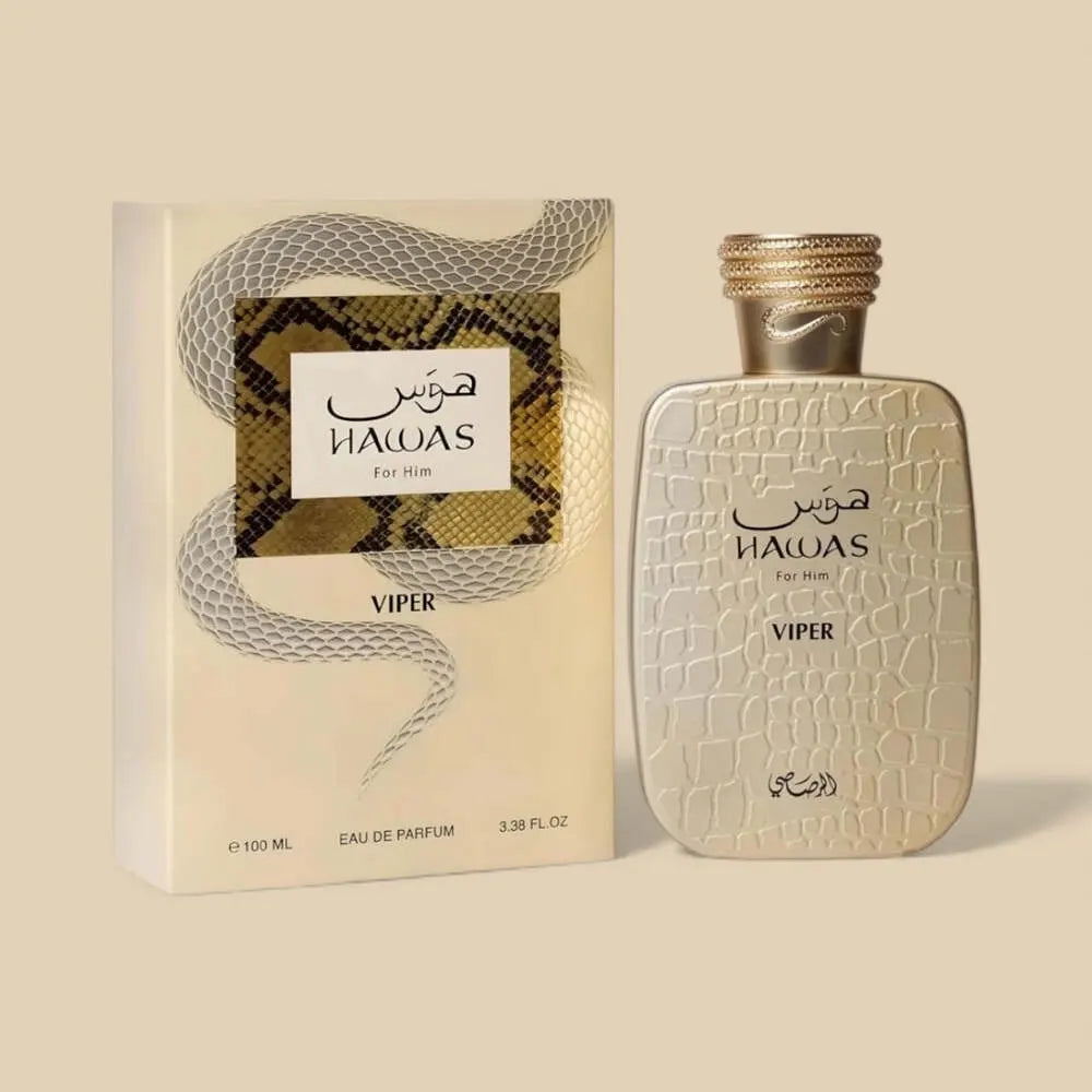 Rasasi Hawas Viper Eau de Parfum, 3.38 oz Bottle