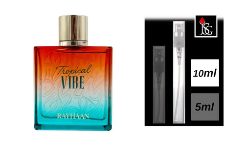 Shop for rayhaan tropical vibe 3 4 oz eau de parfum perfume fragrance online and in miami 10ml decant