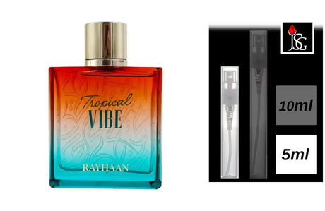 Shop for rayhaan tropical vibe 3 4 oz eau de parfum perfume fragrance online and in miami 5ml decant